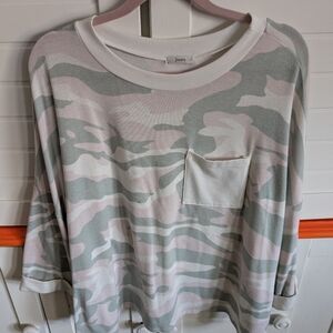 Pink and gray camo shirt